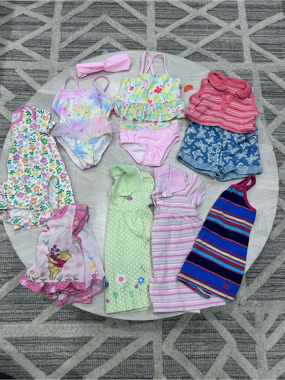 Baby girls 12 months summer shorts swimsuits tops